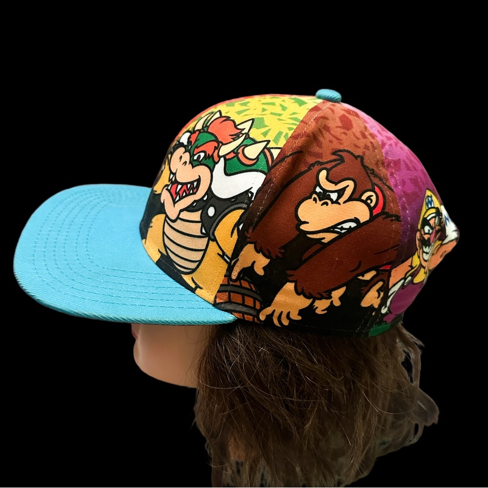 Nintendo Super Mario Multicolor Character Hat youth size